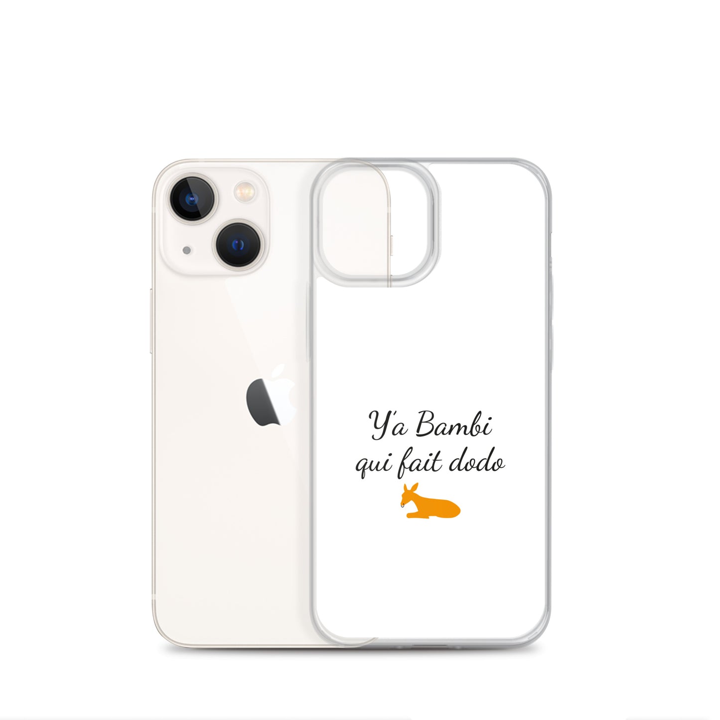 Coque iPhone Y'a bambi qui fait dodo iPhone 13 mini - Sedurro
