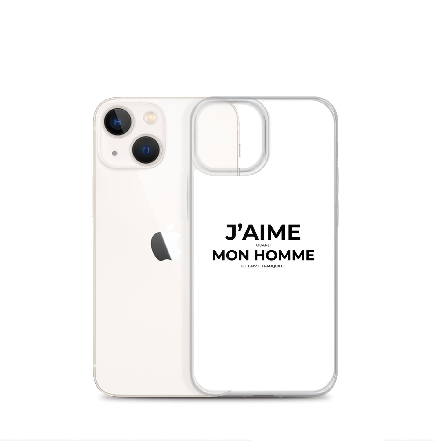 Coque iPhone J'aime quand mon homme me laisse tranquille - Sedurro