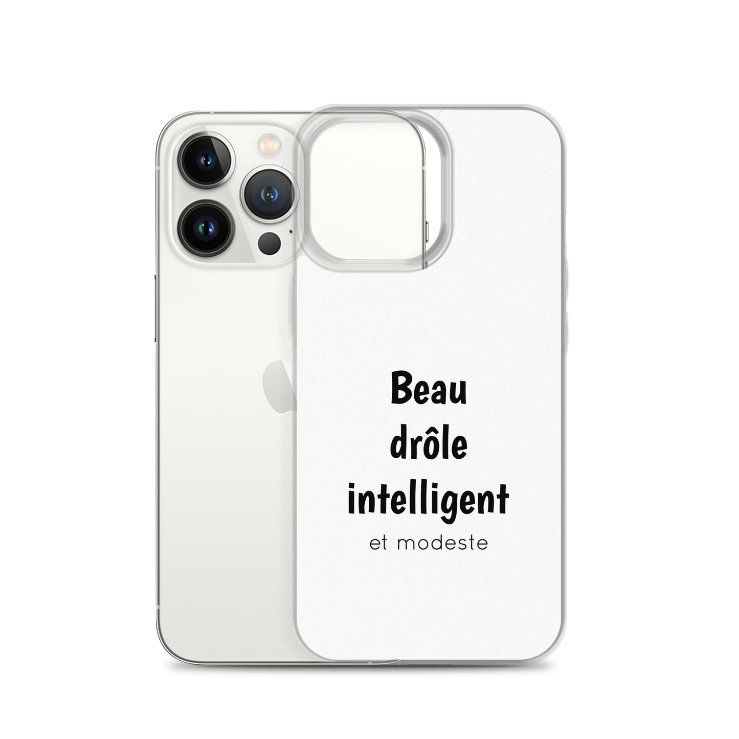 Coque iPhone Beau drôle intelligent et modeste - Sedurro