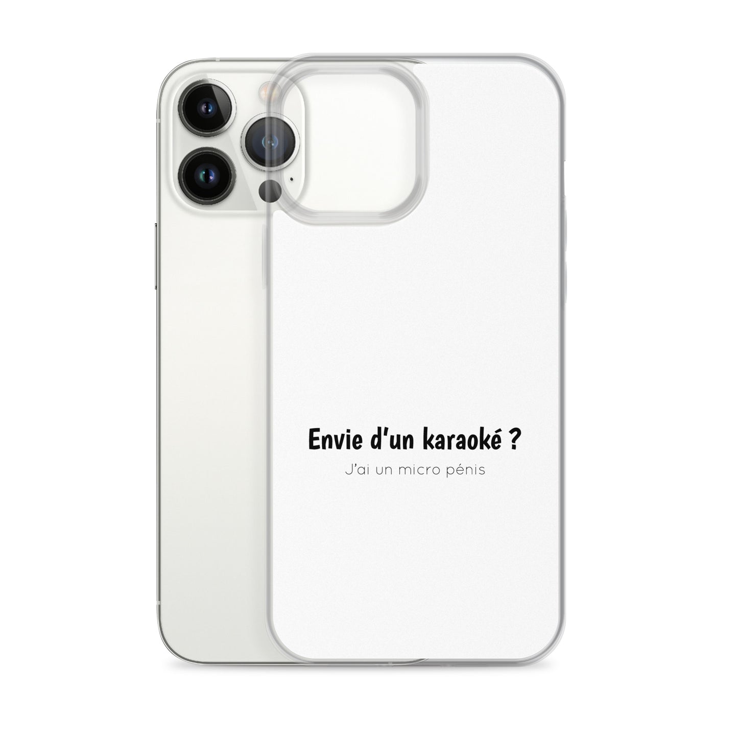 Coque iPhone Envie d'un karaoké j'ai un micro pénis iPhone 13 Pro Max - Sedurro