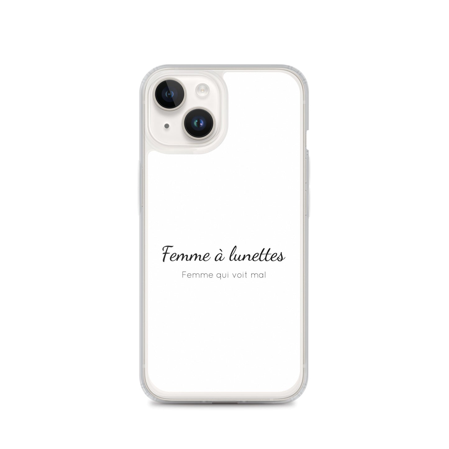 Coque iPhone Femme à lunettes femme qui voit mal - Sedurro