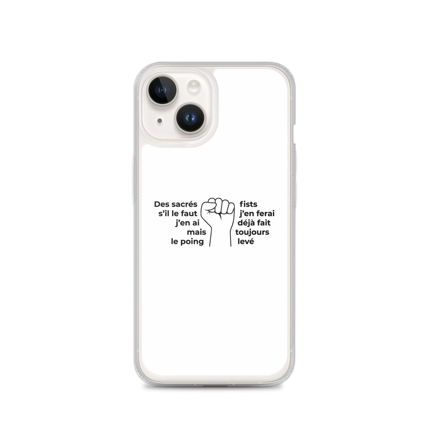 Coque iPhone Paroles des sacrés fists toujours le poing levé - Sedurro