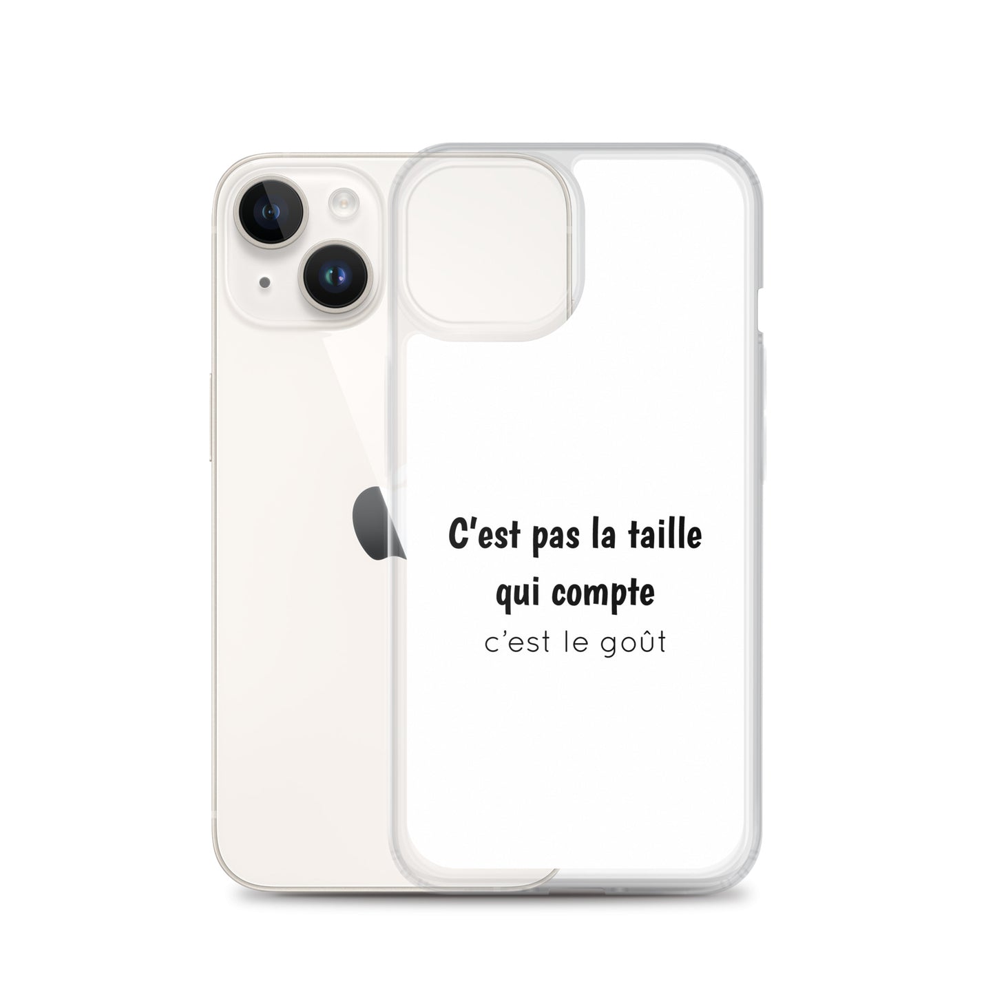 Coque iPhone C'est pas la taille qui compte c'est le goût iPhone 14 - Sedurro