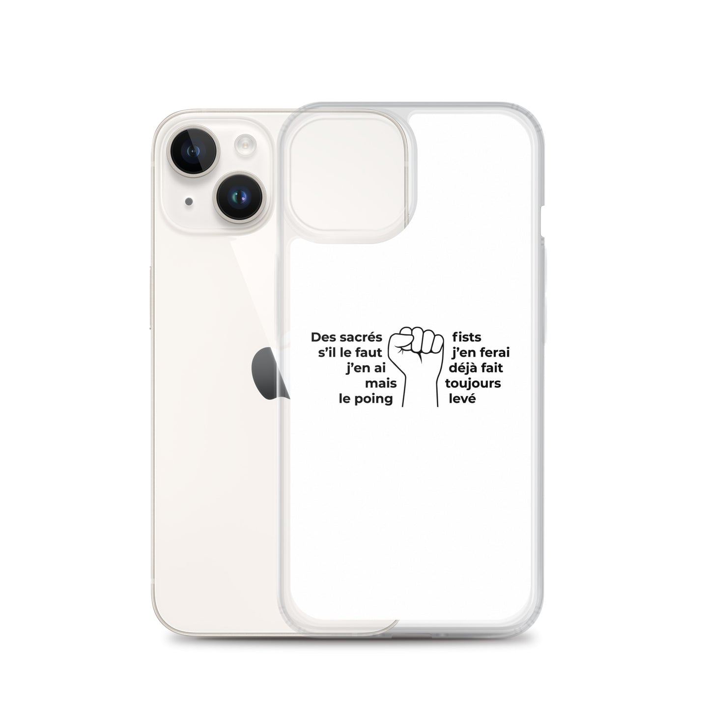 Coque iPhone Paroles des sacrés fists toujours le poing levé - Sedurro