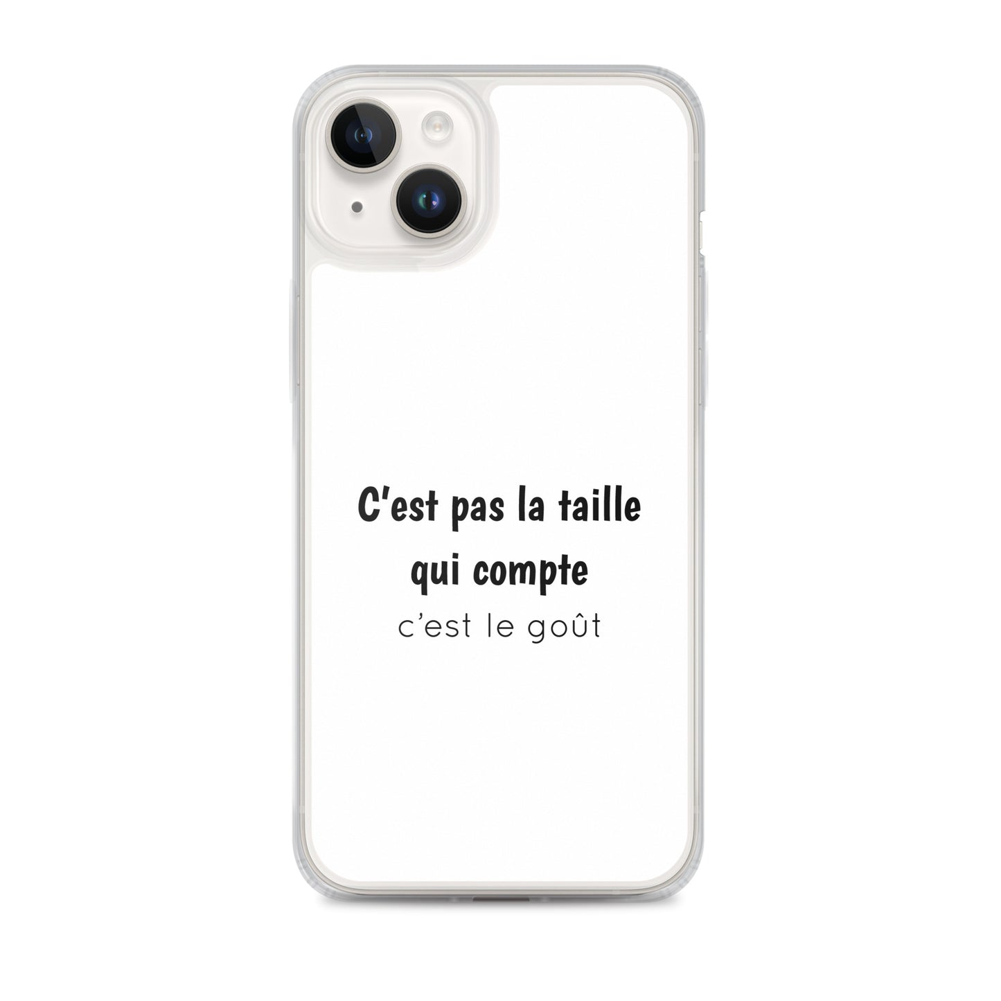 Coque iPhone C'est pas la taille qui compte c'est le goût - Sedurro
