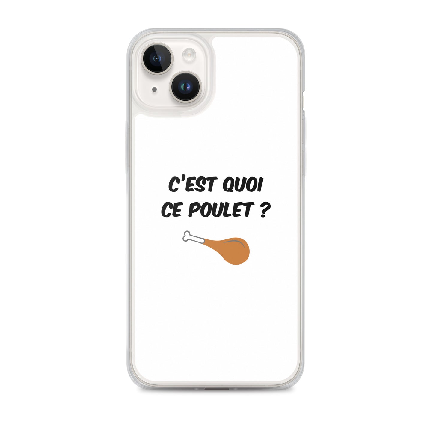 Coque iPhone C'est quoi ce poulet iPhone 14 Plus - Sedurro
