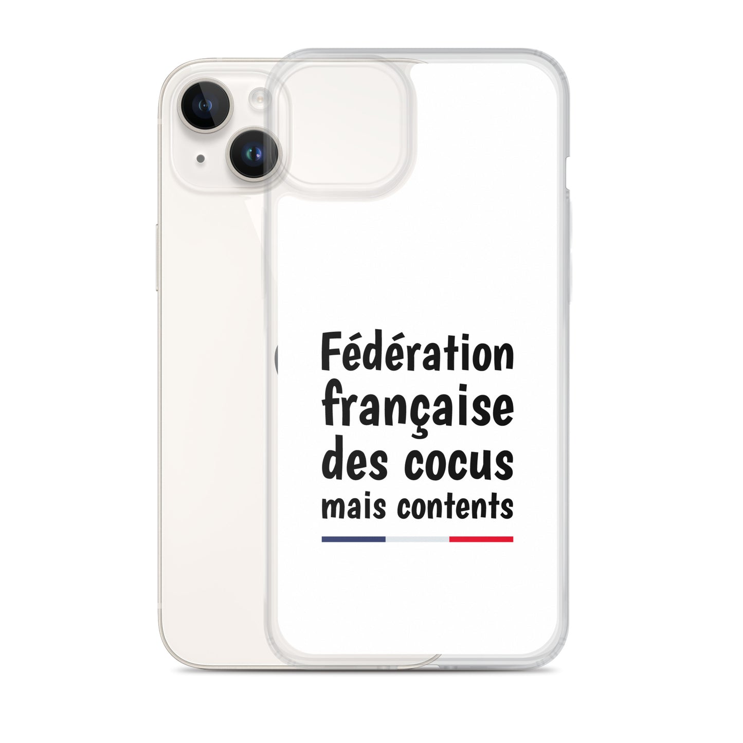 Coque iPhone Fédération française des cocus mais contents iPhone 14 Plus - Sedurro