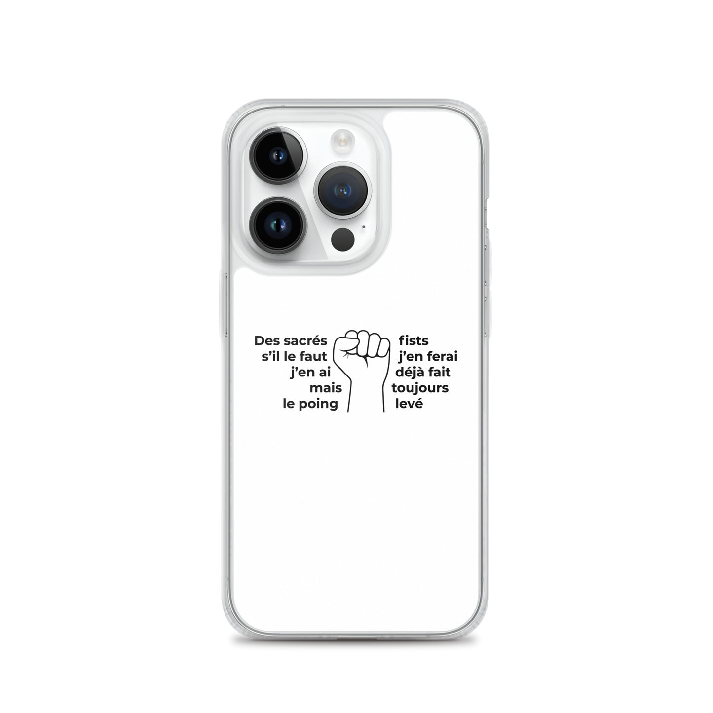 Coque iPhone Paroles des sacrés fists toujours le poing levé - Sedurro