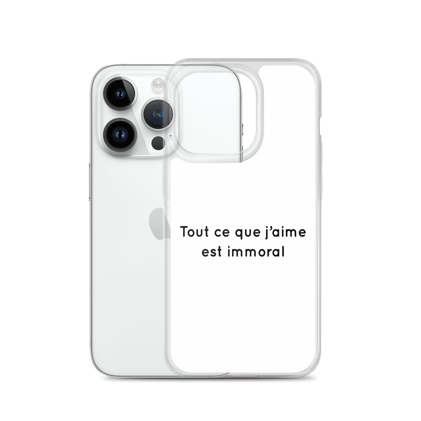 Coque iPhone Tout ce que j'aime est immoral - Sedurro
