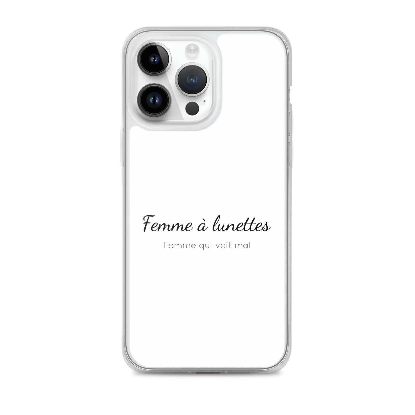 Coque iPhone Femme à lunettes femme qui voit mal - Sedurro