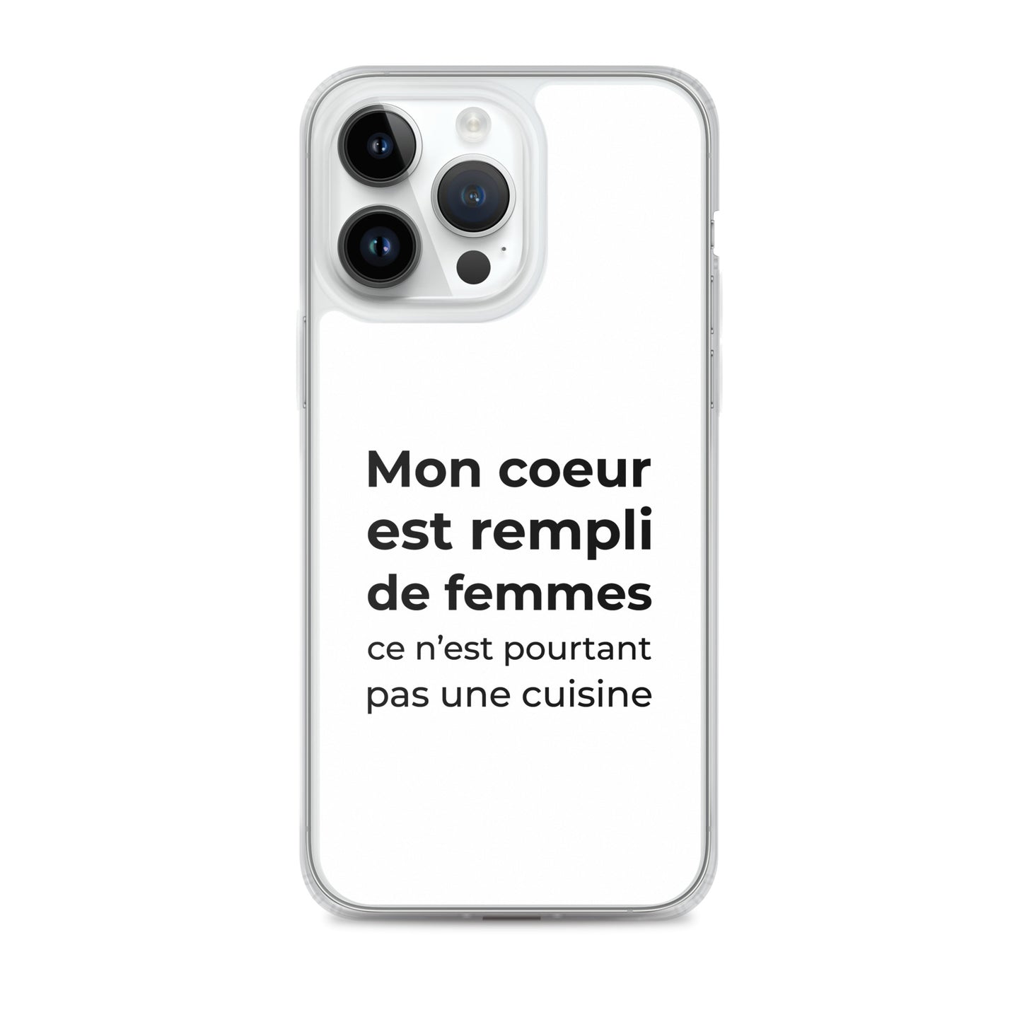 Coque iPhone Mon cœur est rempli de femmes ce n'est pourtant pas une cuisine - Sedurro