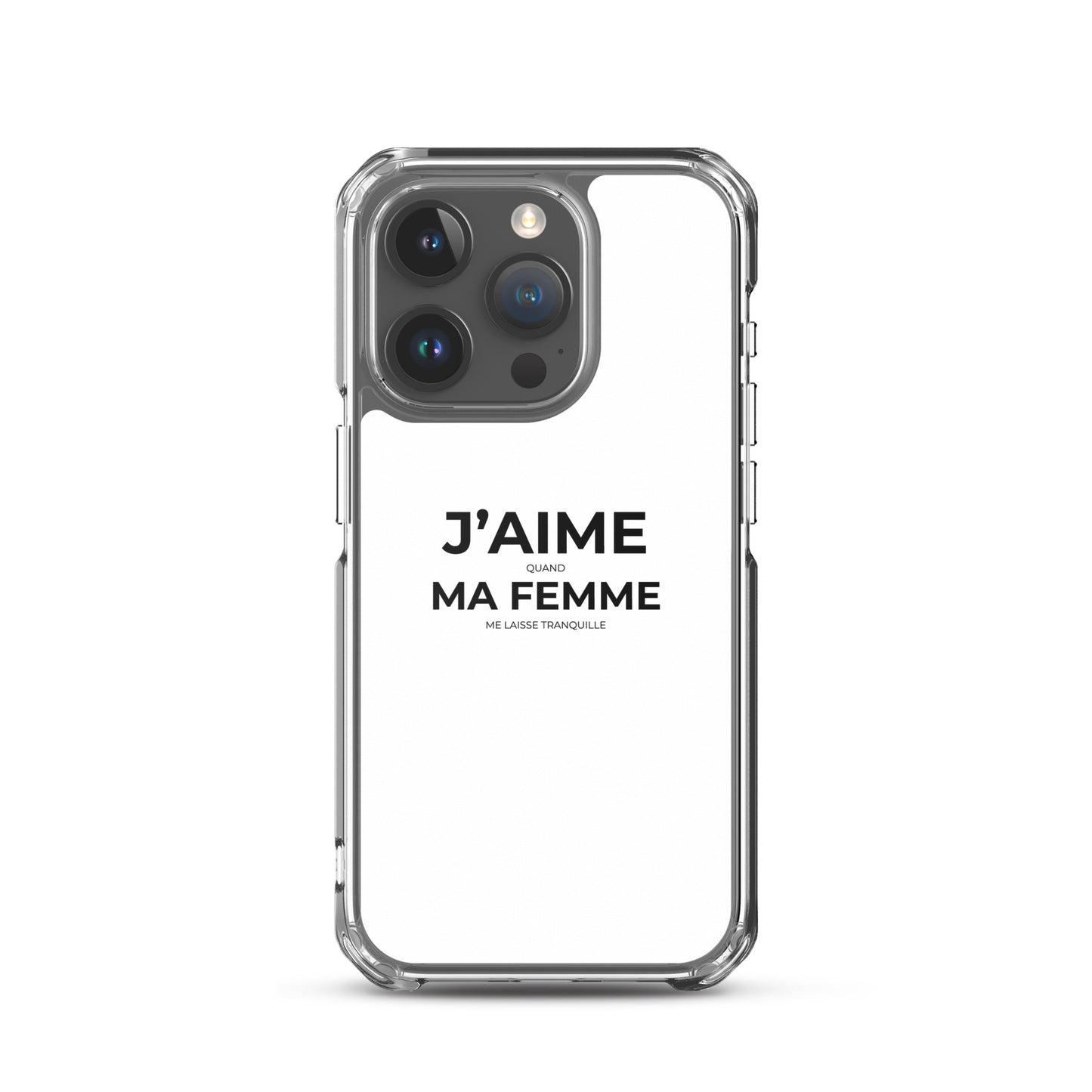 Coque iPhone J'aime quand ma femme me laisse tranquille - Sedurro