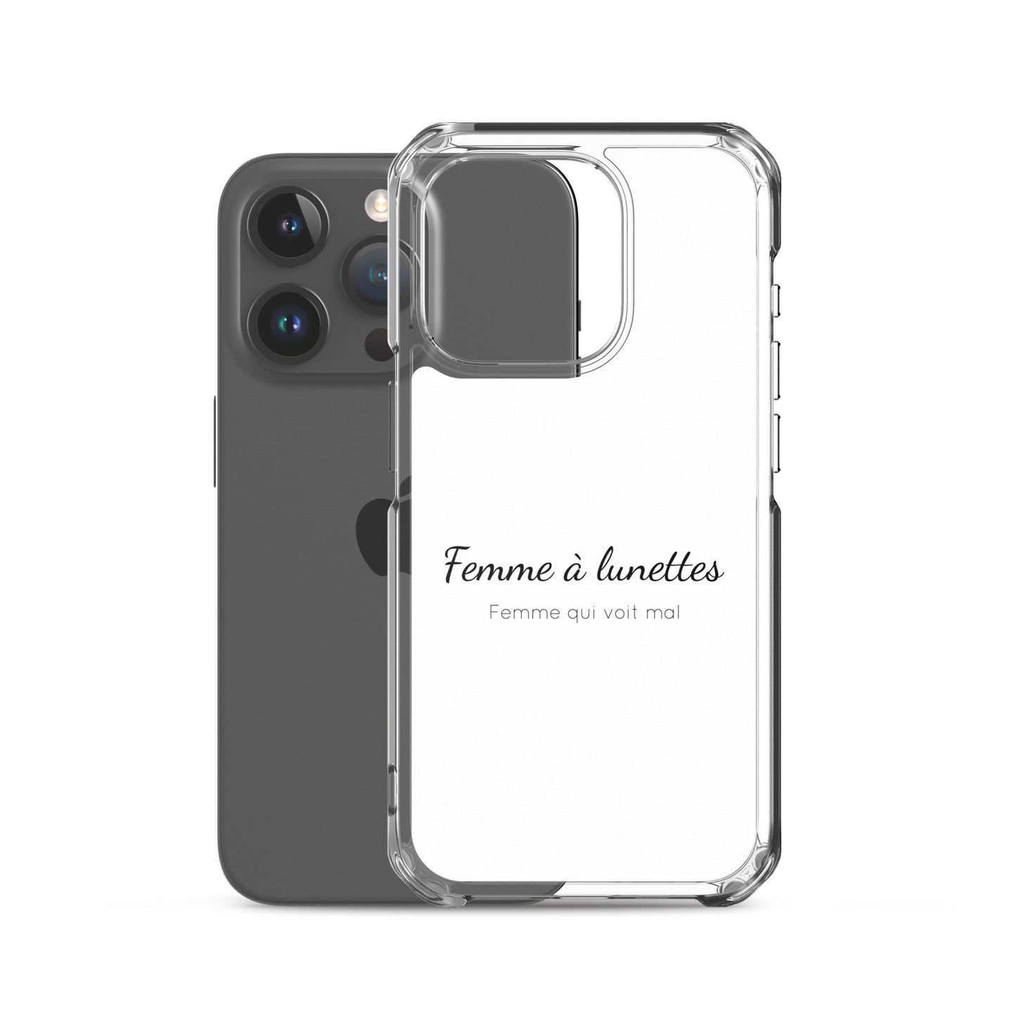 Coque iPhone Femme à lunettes femme qui voit mal - Sedurro