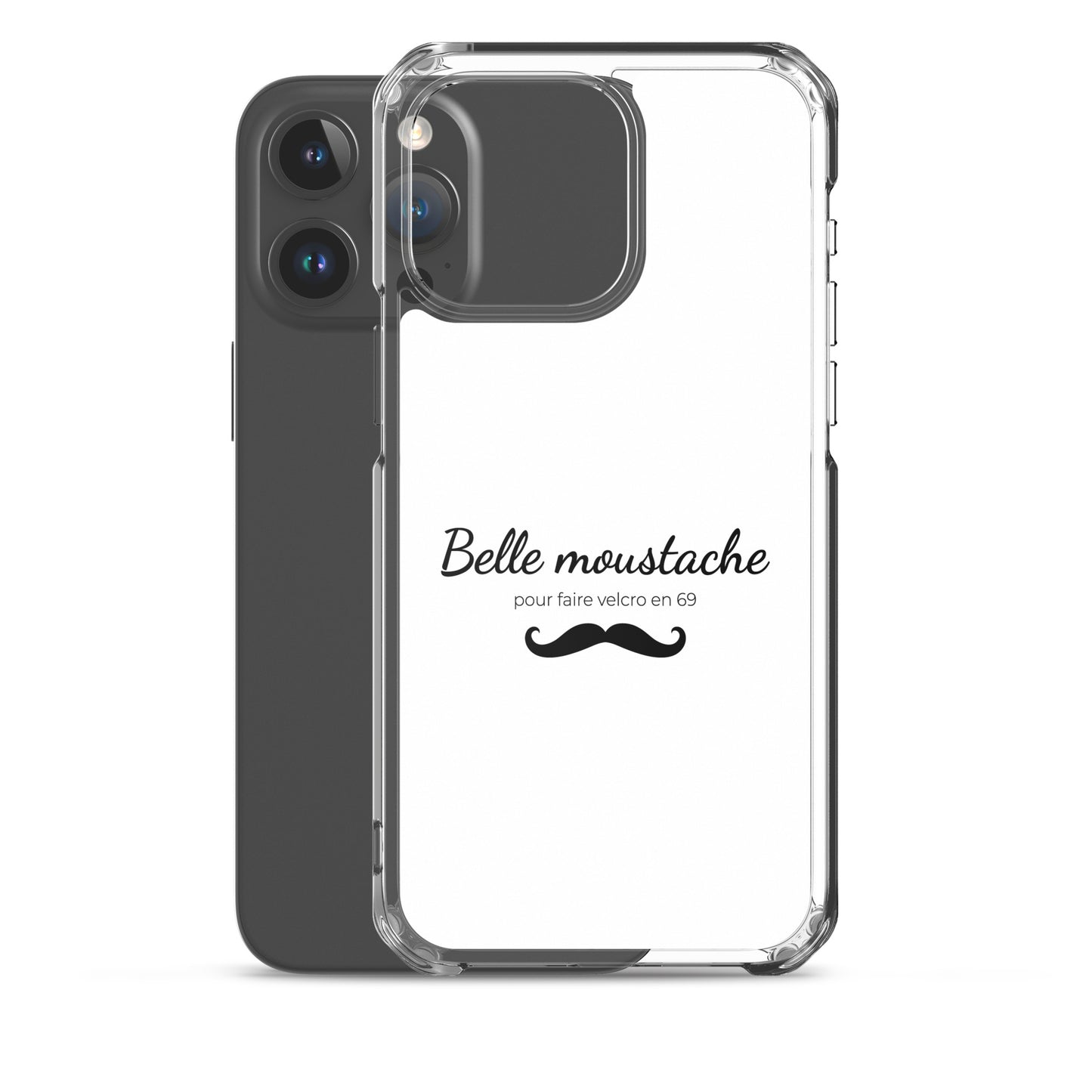 Coque iPhone Belle moustache pour faire velcro en 69 - Sedurro