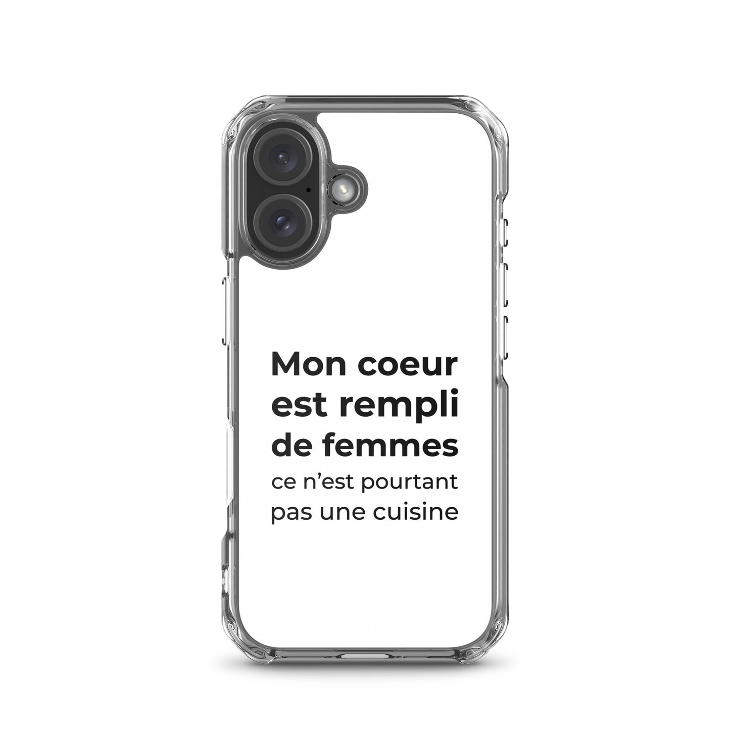 Coque iPhone Mon cœur est rempli de femmes ce n'est pourtant pas une cuisine - Sedurro