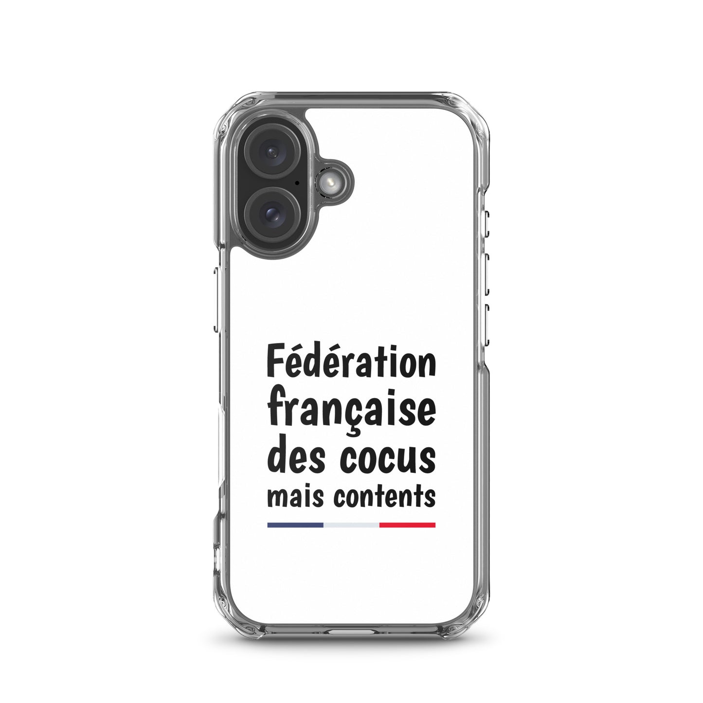 Coque iPhone Fédération française des cocus mais contents iPhone 16 - Sedurro