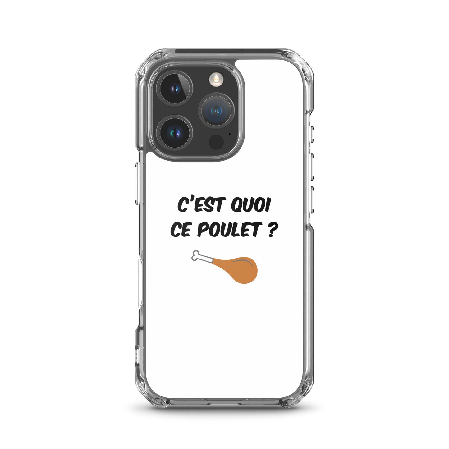 Coque iPhone C'est quoi ce poulet iPhone 16 Pro - Sedurro