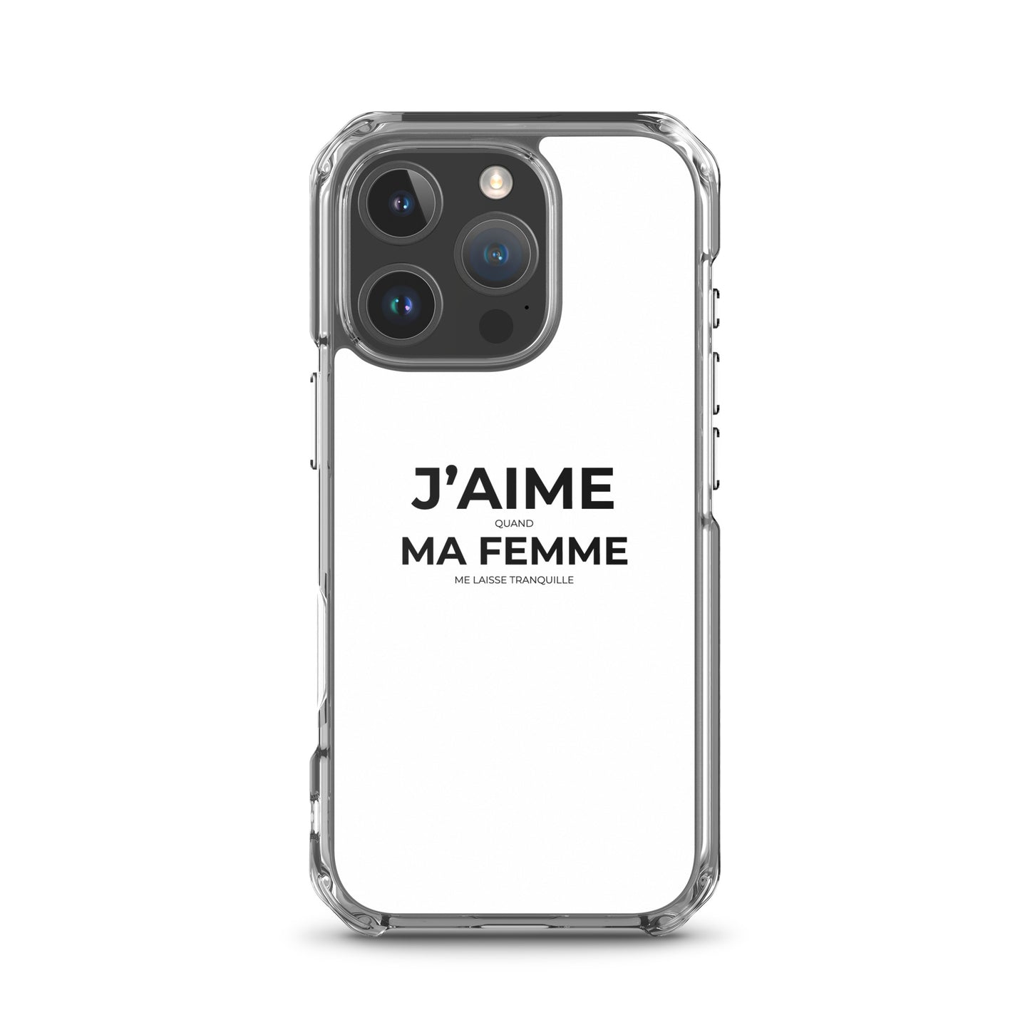 Coque iPhone J'aime quand ma femme me laisse tranquille - Sedurro