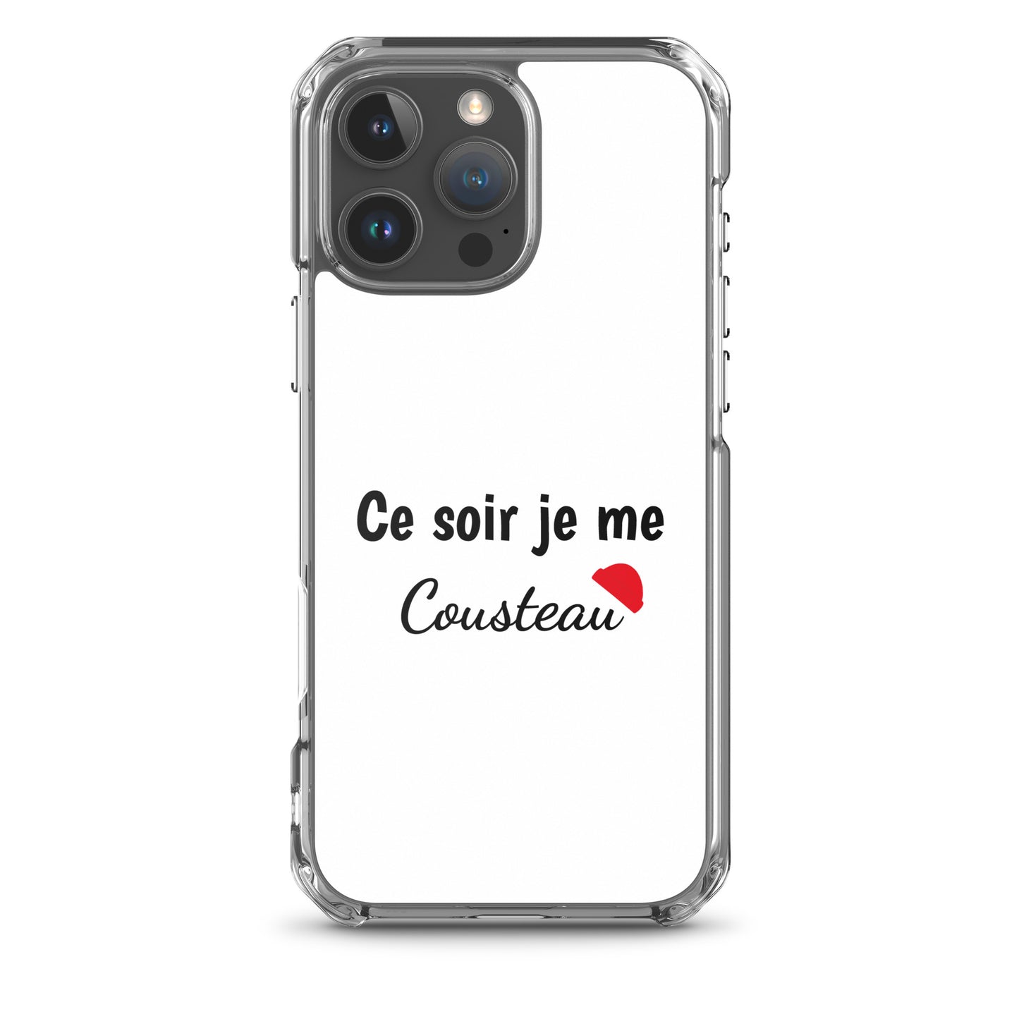 Coque iPhone Ce soir je me cousteau - Sedurro