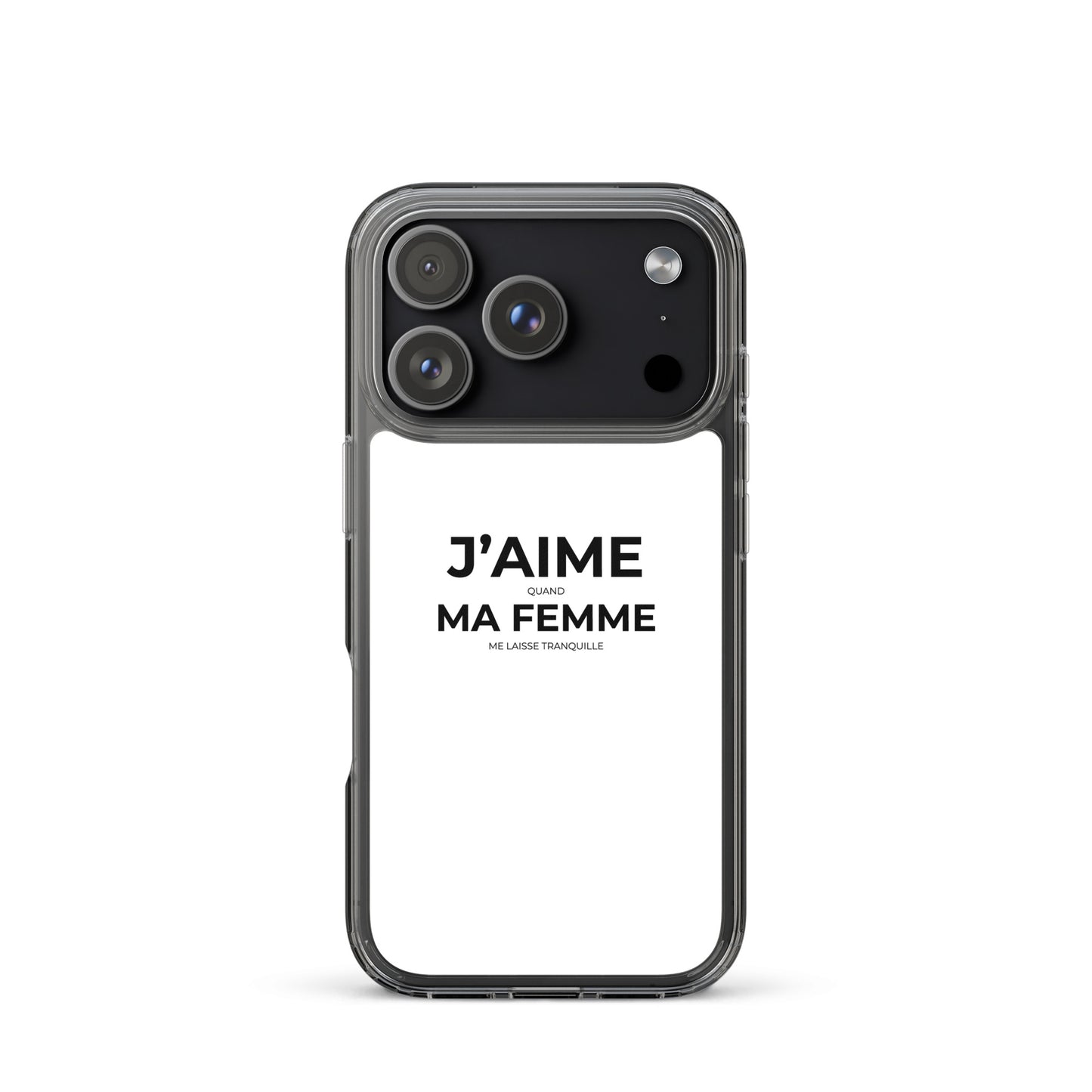 Coque iPhone J'aime quand ma femme me laisse tranquille - Sedurro