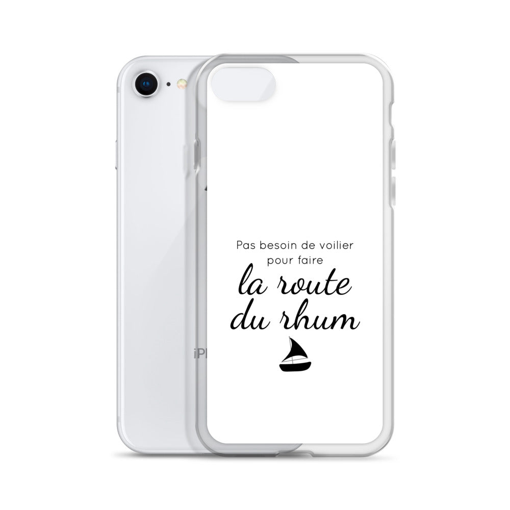 Coque iPhone Pas besoin de voilier pour faire la route du rhum - Sedurro