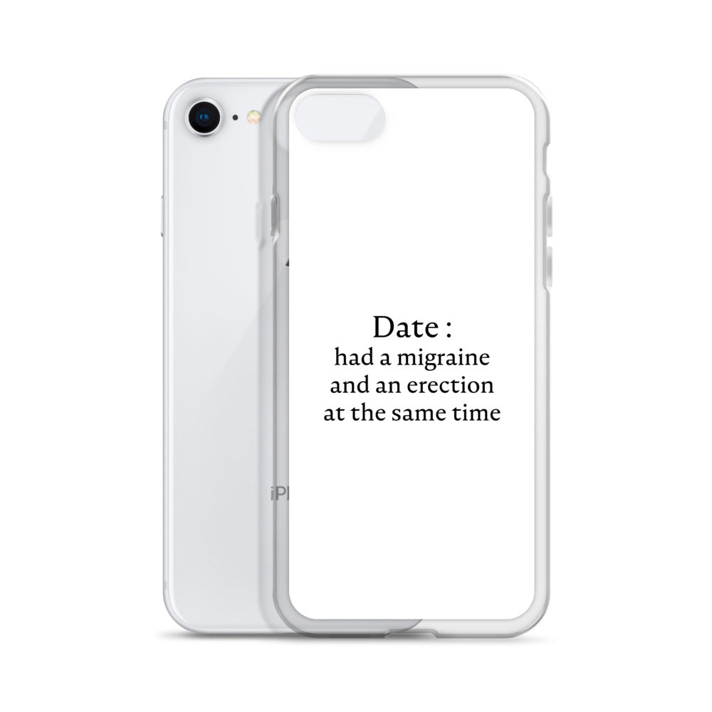 Coque iPhone Date had a migraine and an erection at the same time - Sedurro