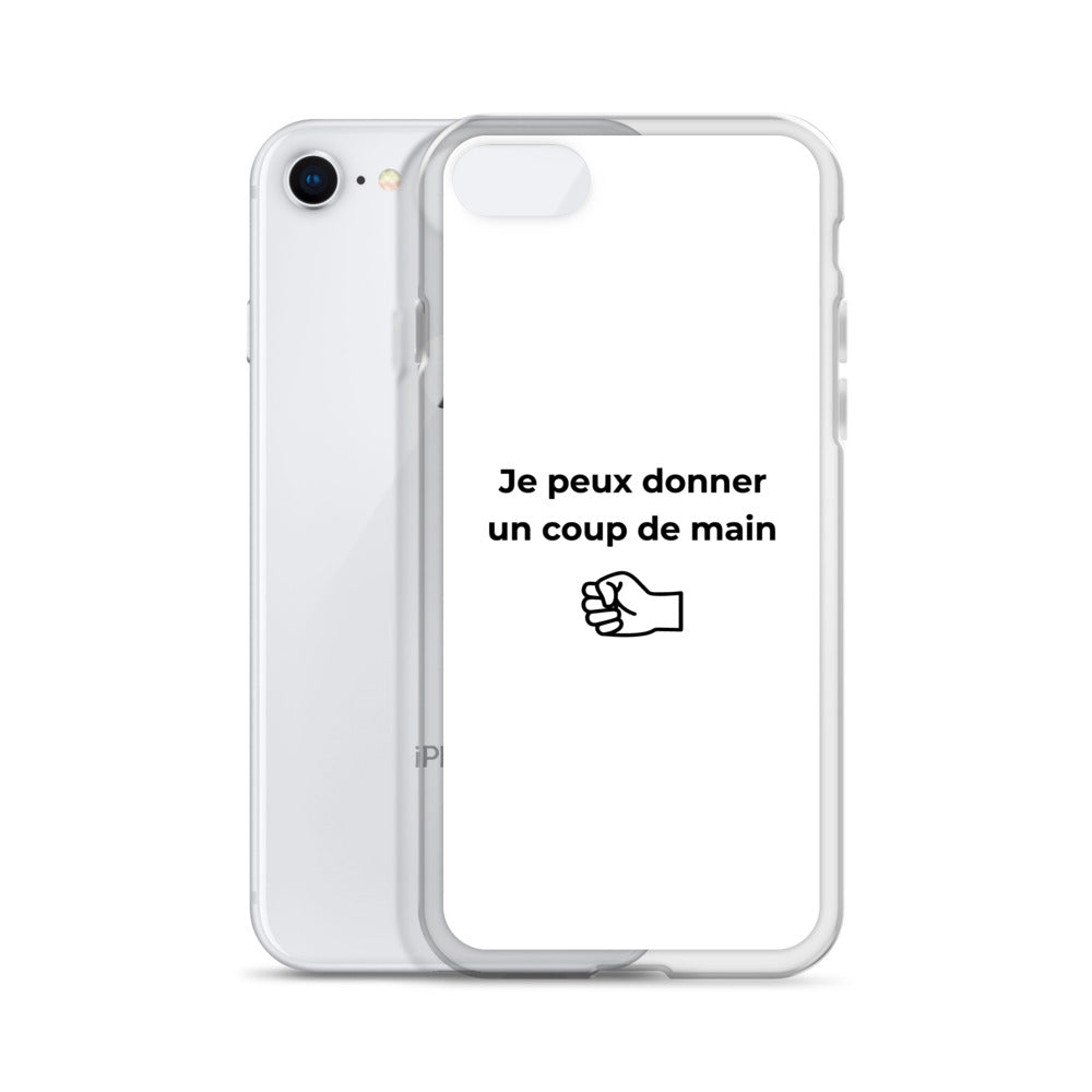 Coque iPhone Je peux donner un coup de main fist - Sedurro