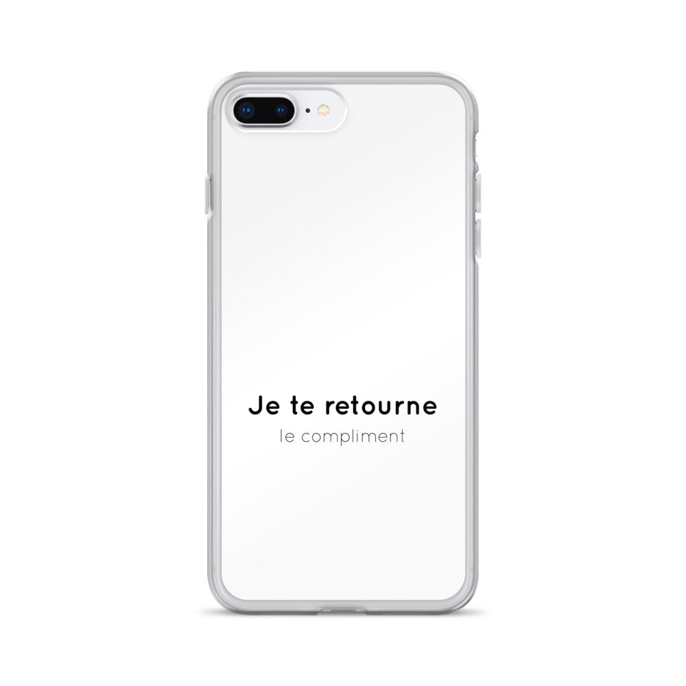 Coque iPhone Je te retourne le compliment - Sedurro