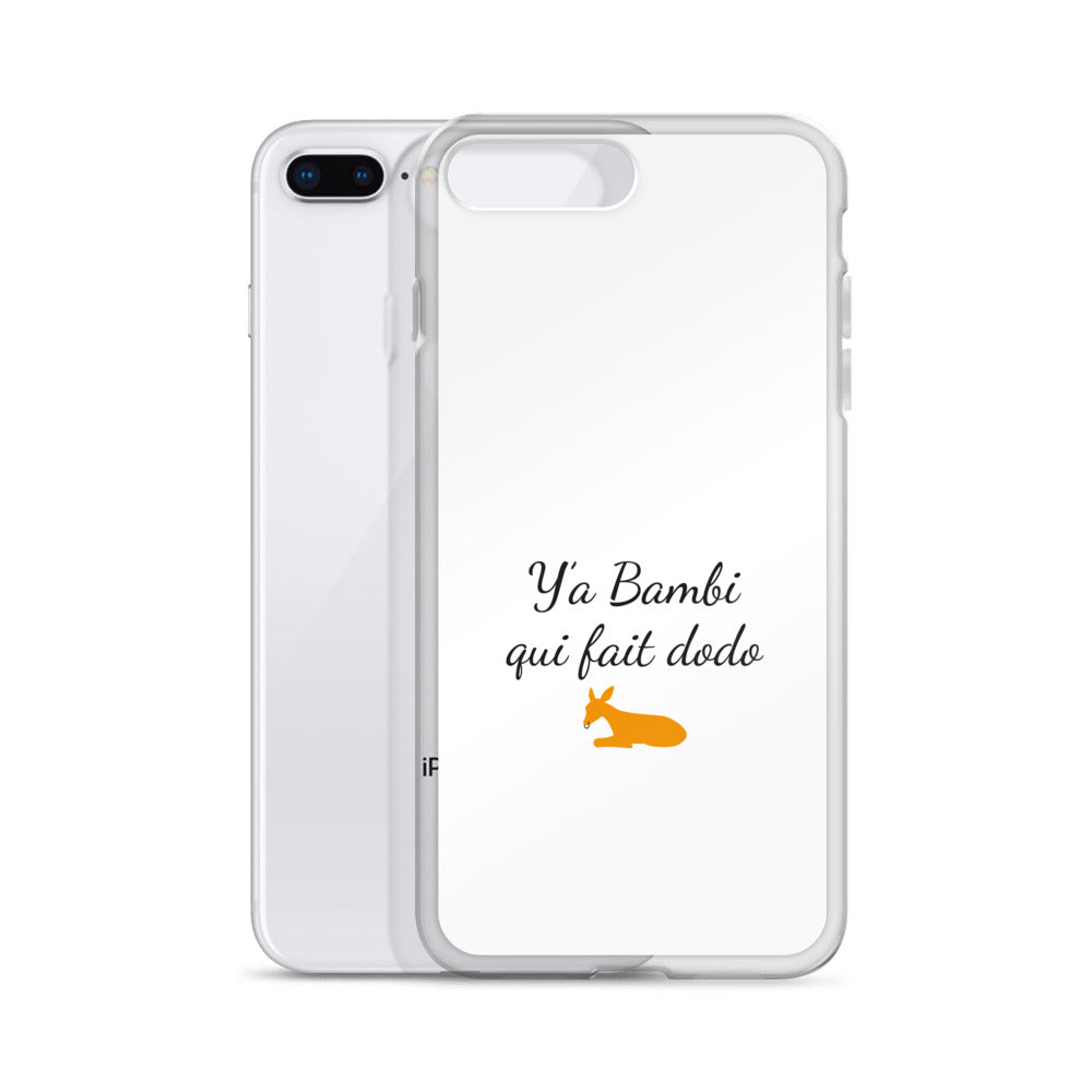 Coque iPhone Y'a bambi qui fait dodo iPhone 7 Plus 8 Plus - Sedurro