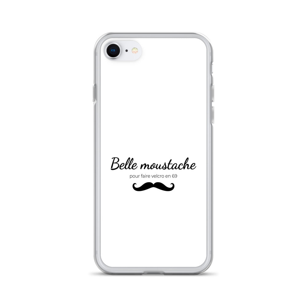 Coque iPhone Belle moustache pour faire velcro en 69 iPhone SE - Sedurro