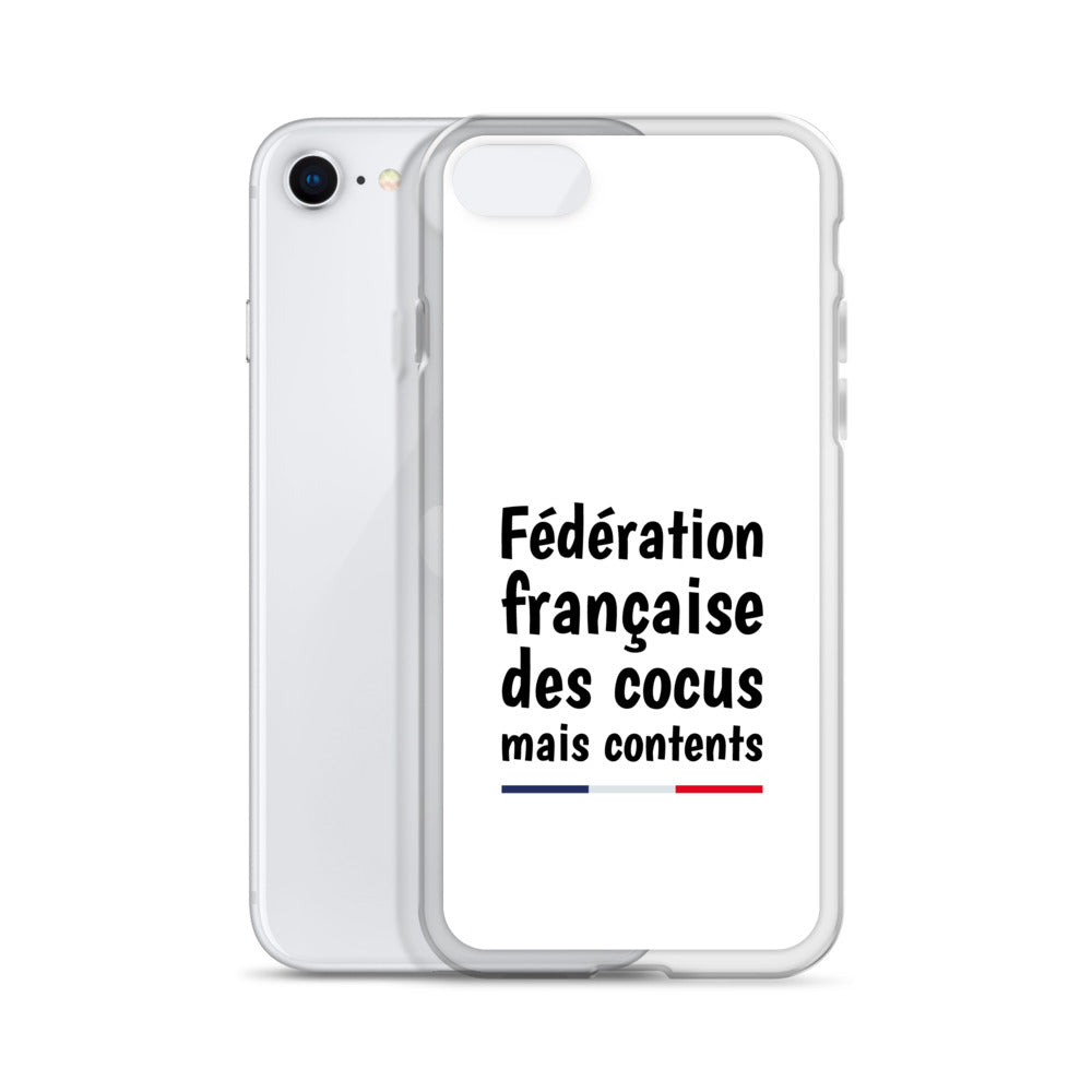 Coque iPhone Fédération française des cocus mais contents iPhone SE - Sedurro