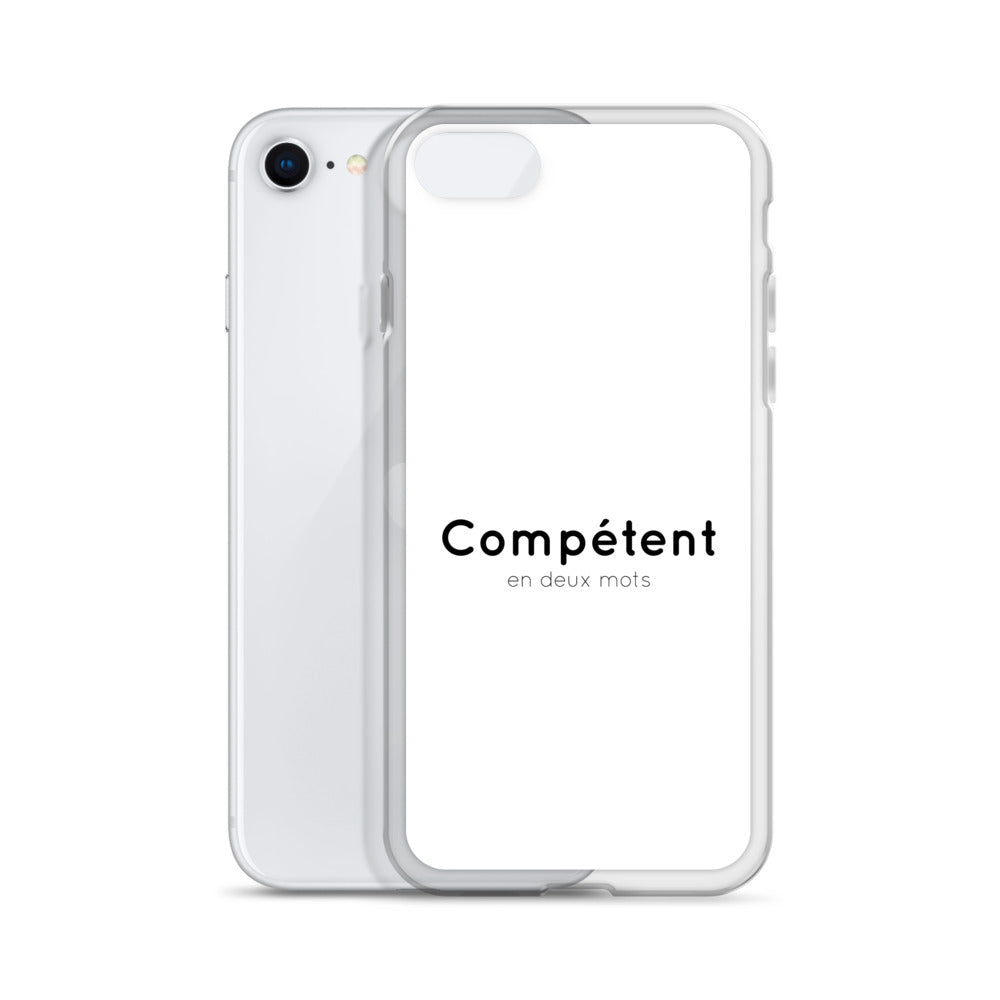 Coque iPhone Compétent en deux mots iPhone SE - Sedurro