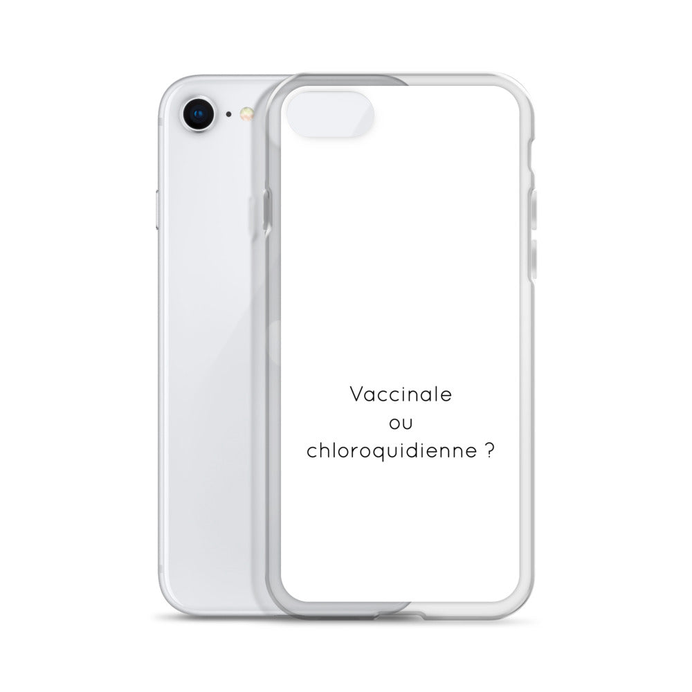 Coque iPhone Vaccinale ou chloroquidienne iPhone SE - Sedurro