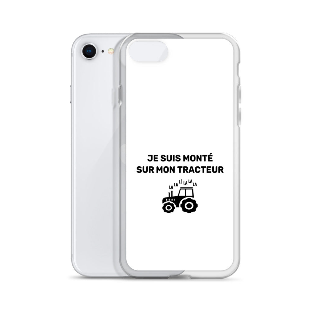 Coque iPhone Je suis monté sur mon tracteur - Sedurro