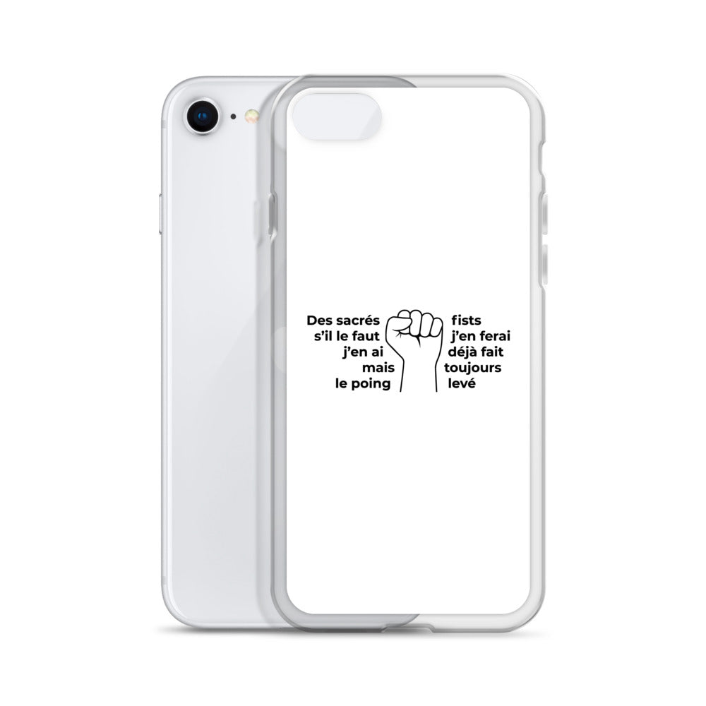 Coque iPhone Paroles des sacrés fists toujours le poing levé - Sedurro