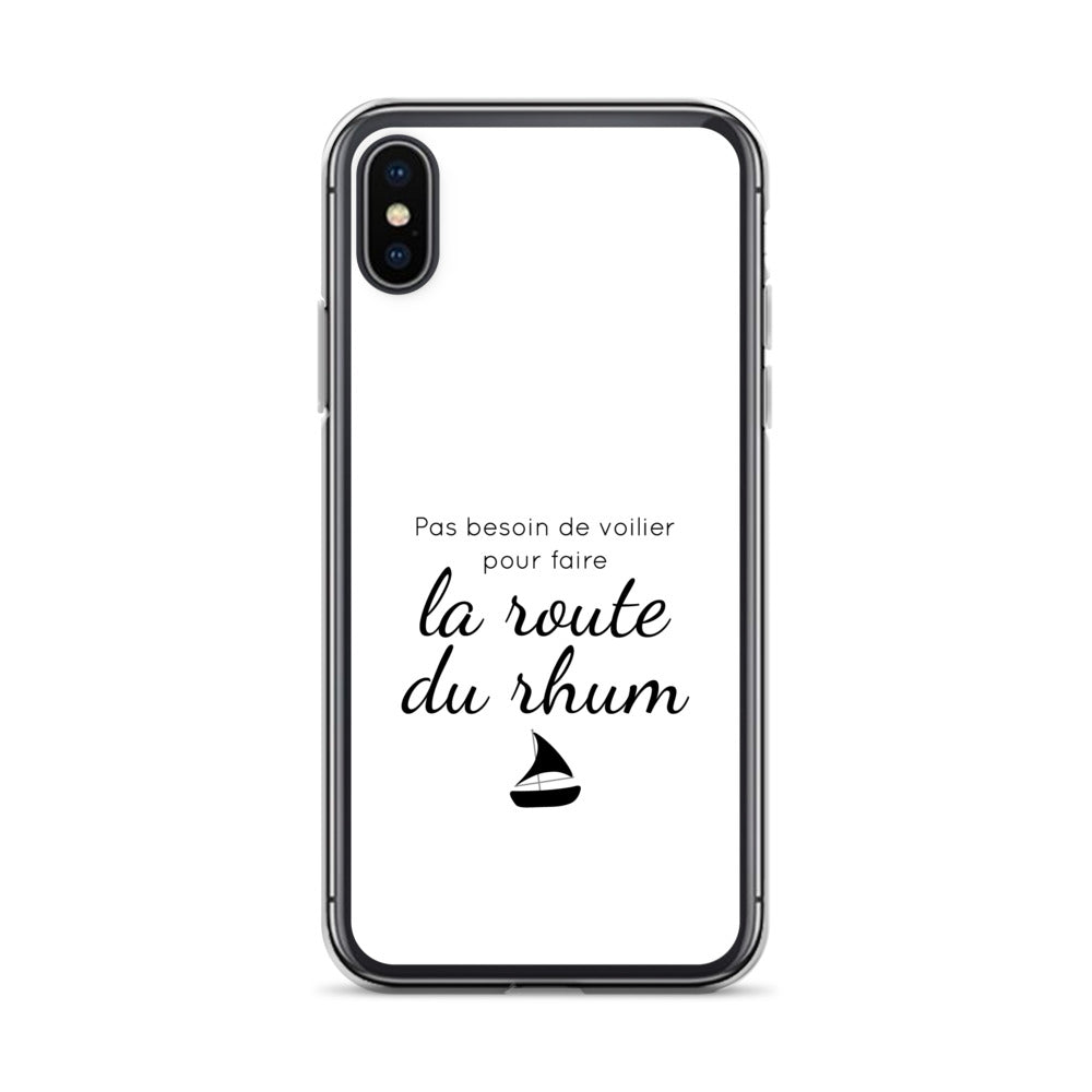 Coque iPhone Pas besoin de voilier pour faire la route du rhum - Sedurro