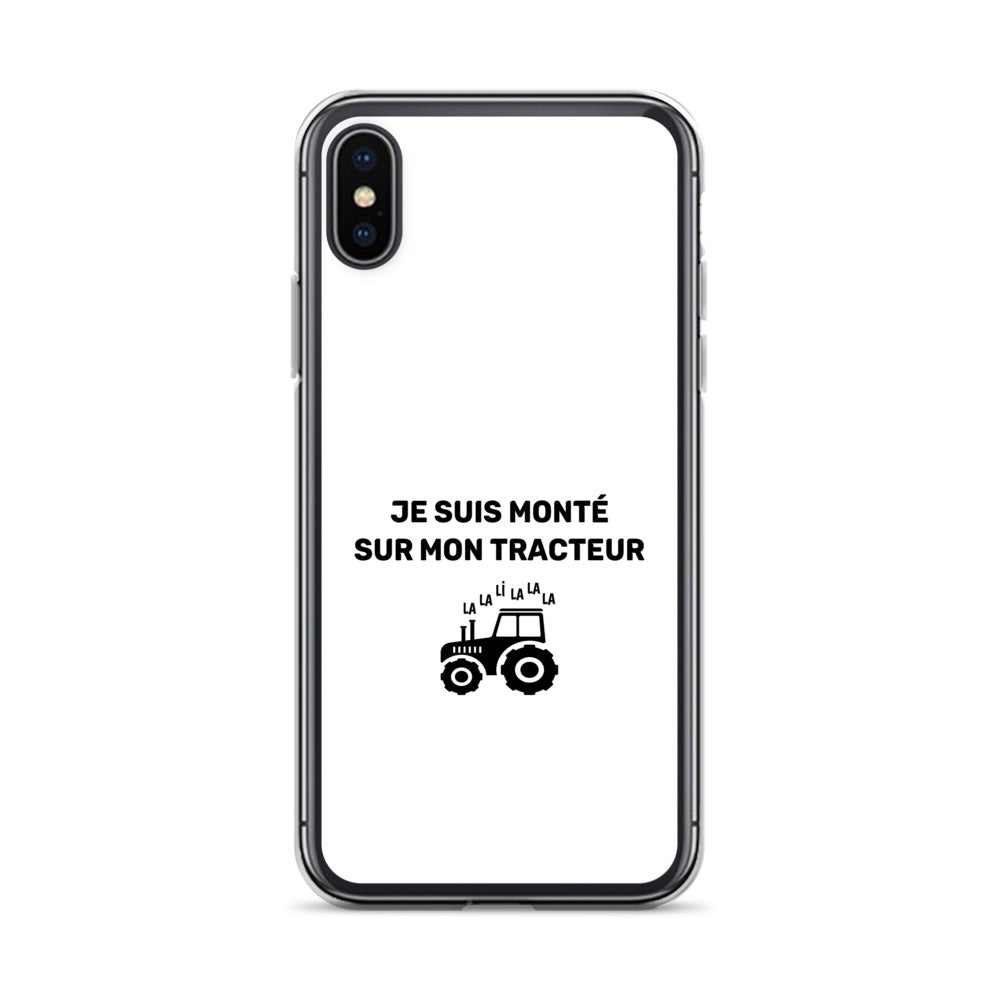 Coque iPhone Je suis monté sur mon tracteur - Sedurro