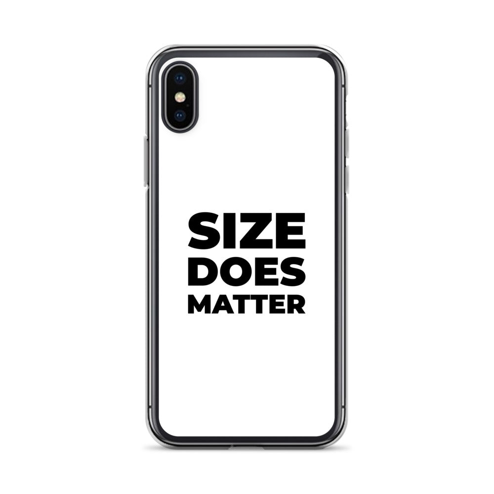 Coque iPhone Size does matter iPhone X XS - Sedurro