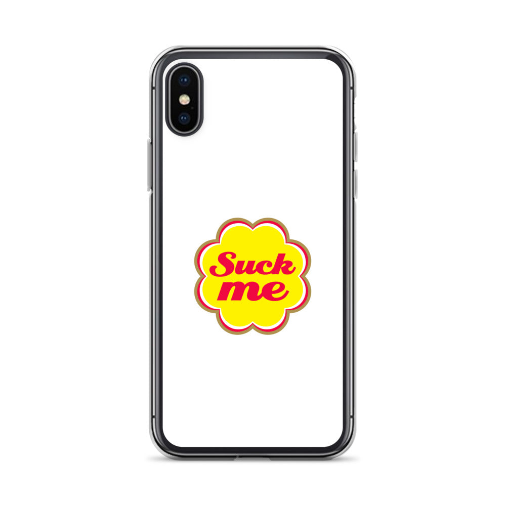 Coque iPhone Suck me sucette chupa iPhone X XS - Sedurro