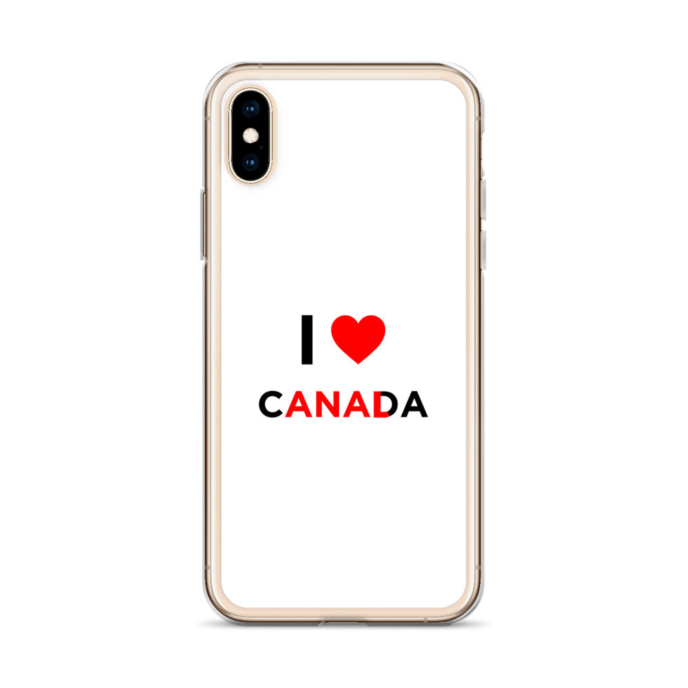 Coque iPhone I love Canada anal - Sedurro