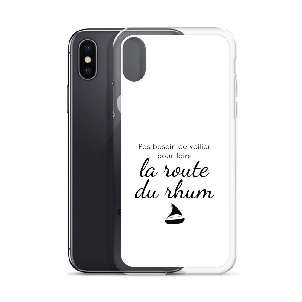 Coque iPhone Pas besoin de voilier pour faire la route du rhum - Sedurro