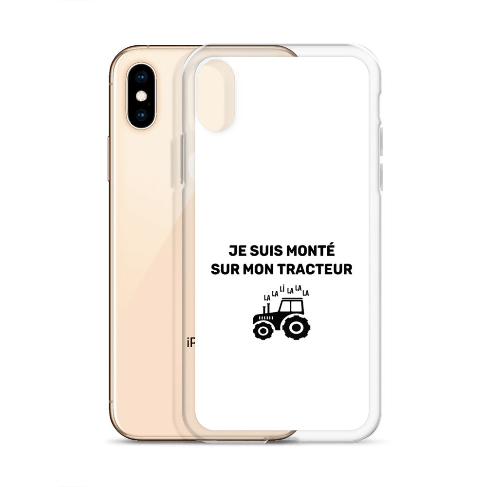 Coque iPhone Je suis monté sur mon tracteur - Sedurro