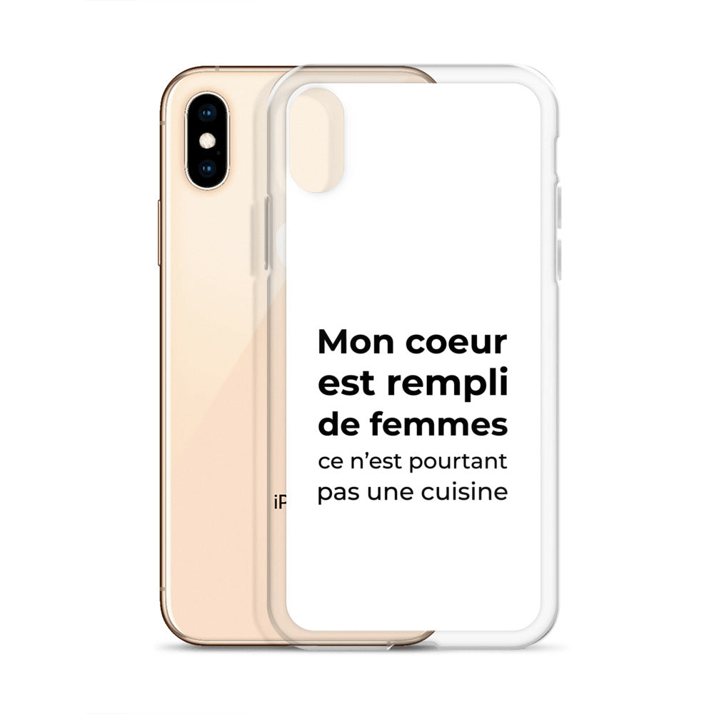 Coque iPhone Mon cœur est rempli de femmes ce n'est pourtant pas une cuisine - Sedurro