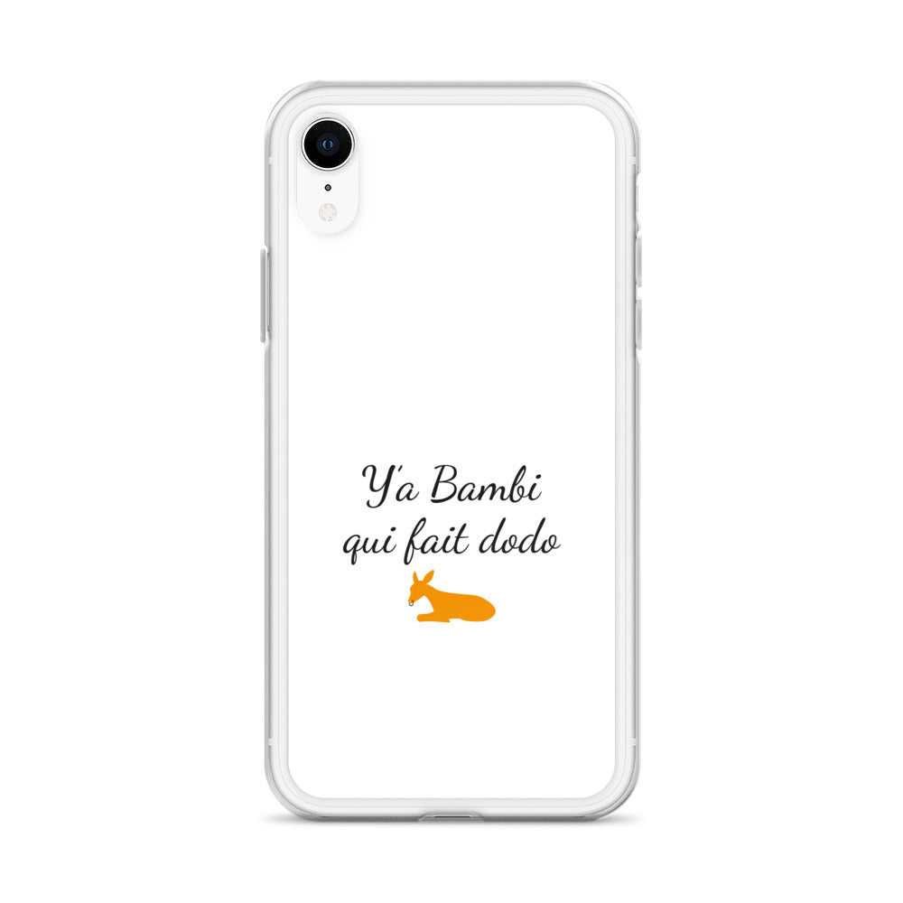 Coque iPhone Y'a bambi qui fait dodo iPhone XR - Sedurro