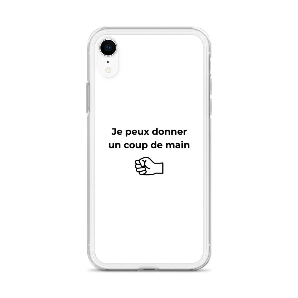 Coque iPhone Je peux donner un coup de main fist - Sedurro