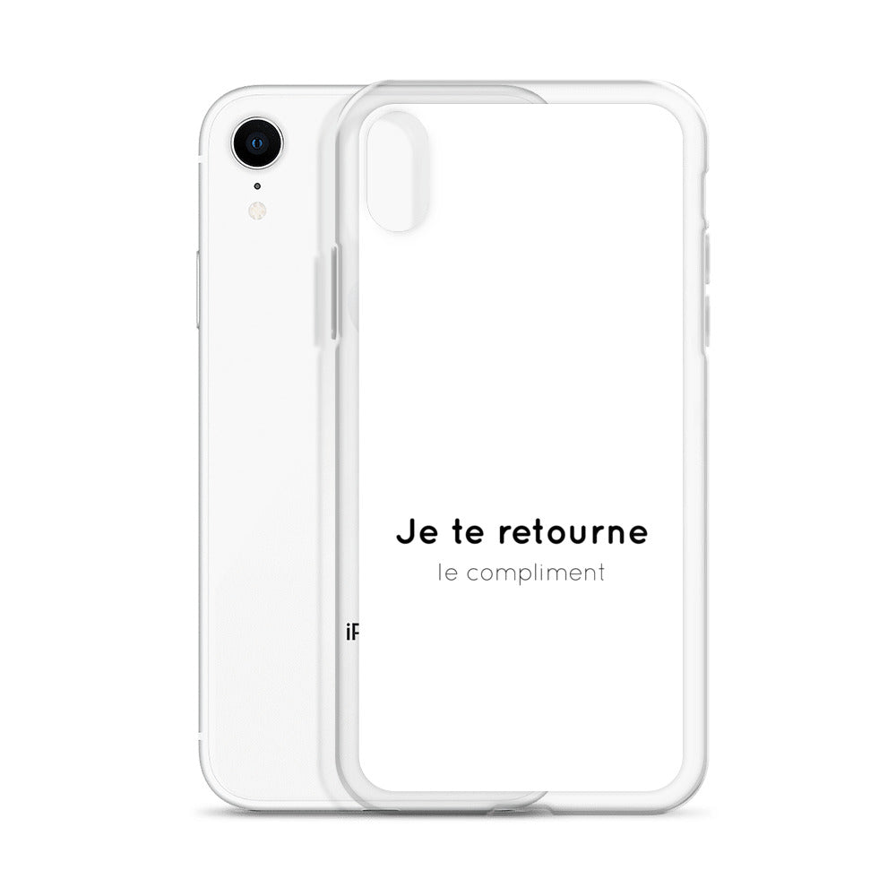 Coque iPhone Je te retourne le compliment - Sedurro