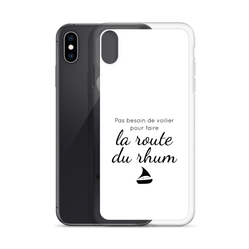 Coque iPhone Pas besoin de voilier pour faire la route du rhum - Sedurro