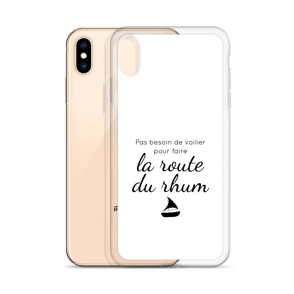 Coque iPhone Pas besoin de voilier pour faire la route du rhum - Sedurro