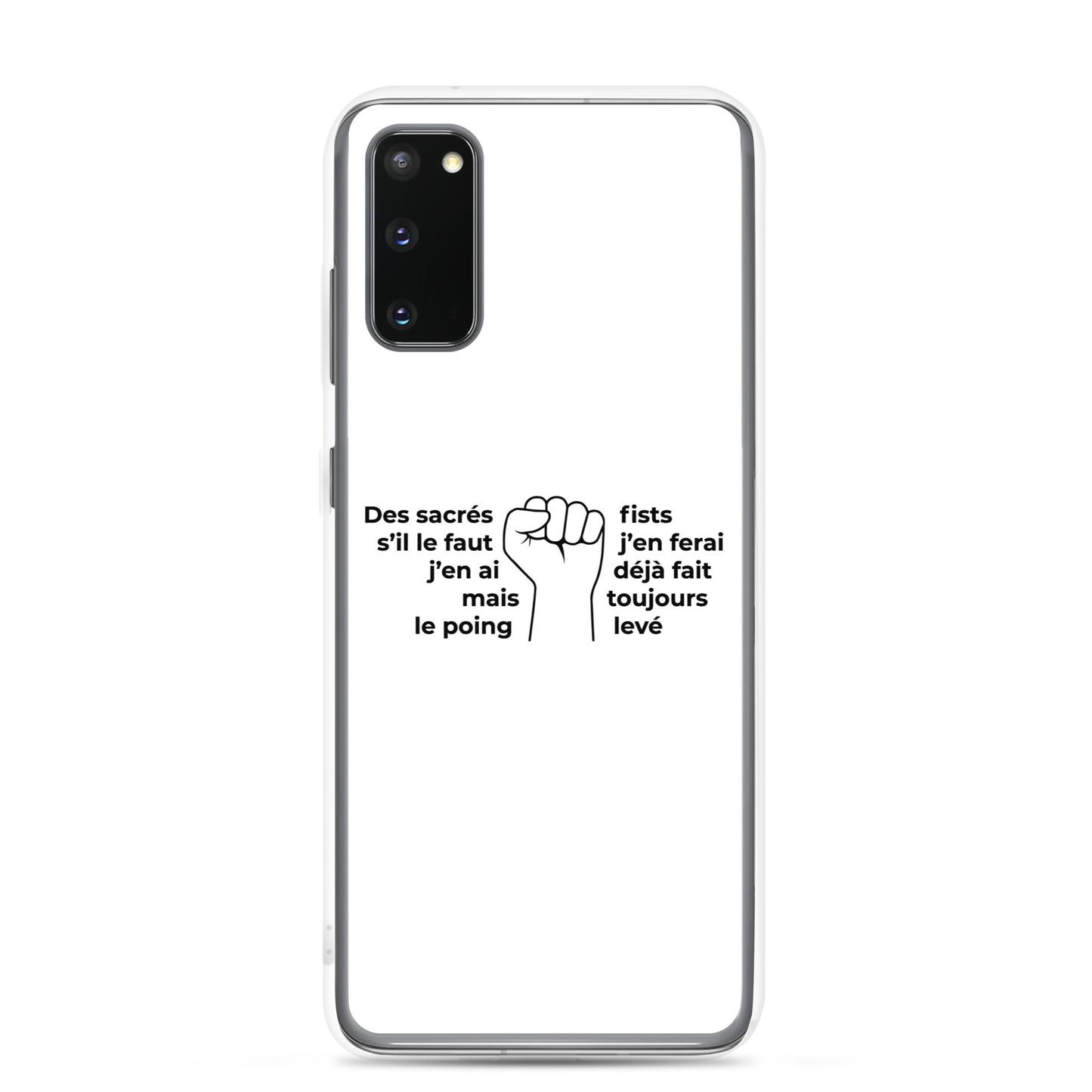 Coque Samsung Paroles des sacrés fists toujours le poing levé - Sedurro