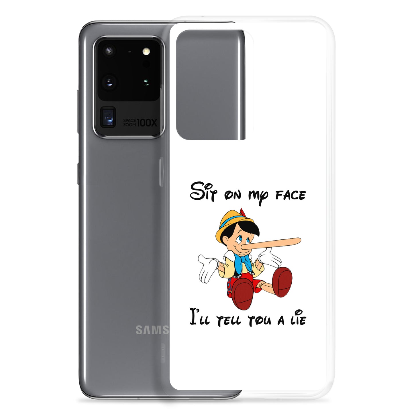 Coque Samsung Pinocchio Sit on my face I'll tell you a lie - Sedurro